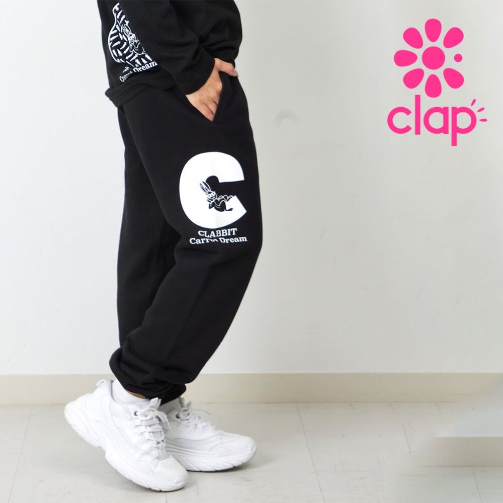 clap フィットネス クラップ レディース パンツ CLABBIT SWEAT PANTS Sフリーサイズ ダンスウェア スウェット トレーニング ダンス 2025