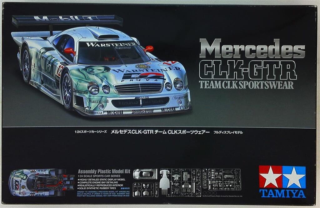 タミヤ 1/24スポーツカーシリーズ メルセデスCLK-GTR チームCLK