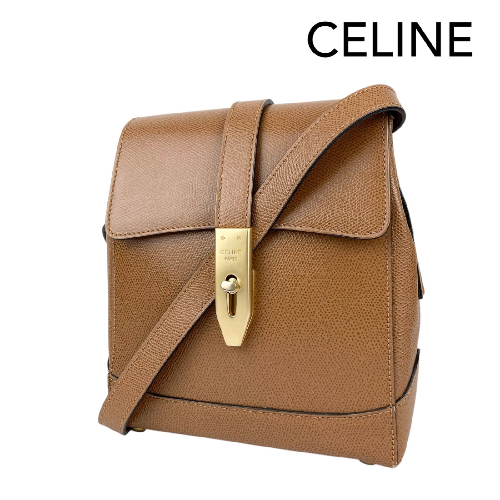 CELINE セリーヌ オールドセリーヌ ターンロック M96 レザーショルダー 