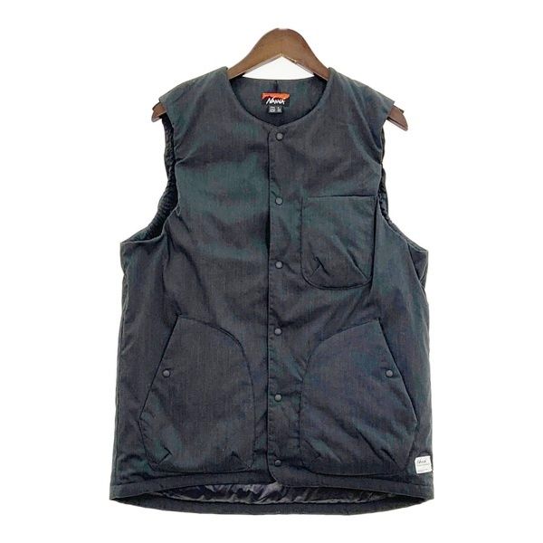 NANGA ナンガ タキビリップストップ インナーダウンベスト ジャケット K 23 A 16 防寒 メンズ Sサイズ グレーブラック系 アウター DM 17509