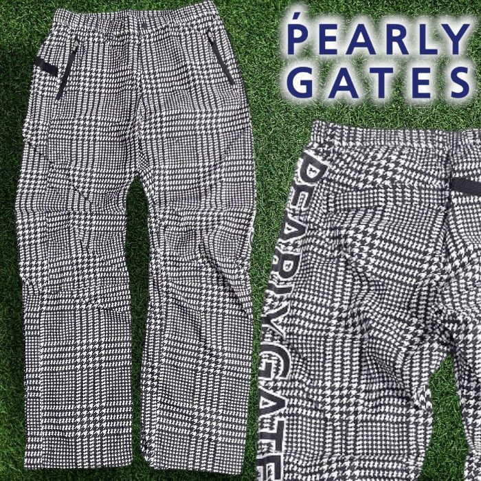 パーリーゲイツ　小紋柄　パンツ CRAFTEVOレインパンツ ＜ロゴ/千鳥柄＞ (MENS) | PEARLY GATES