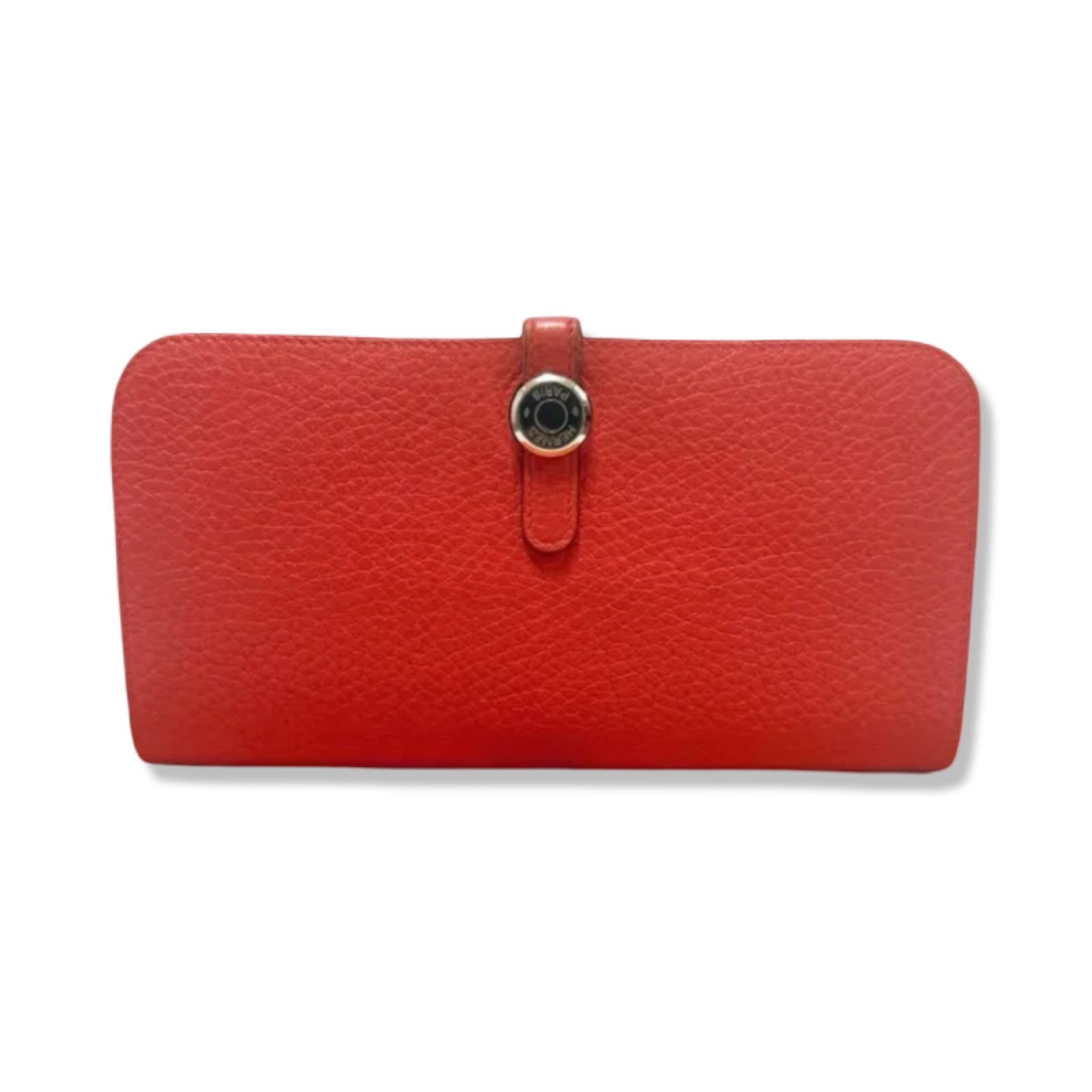HERMES エルメス ドゴン ロング ウォレット 長財布 赤系 レッド 送料 