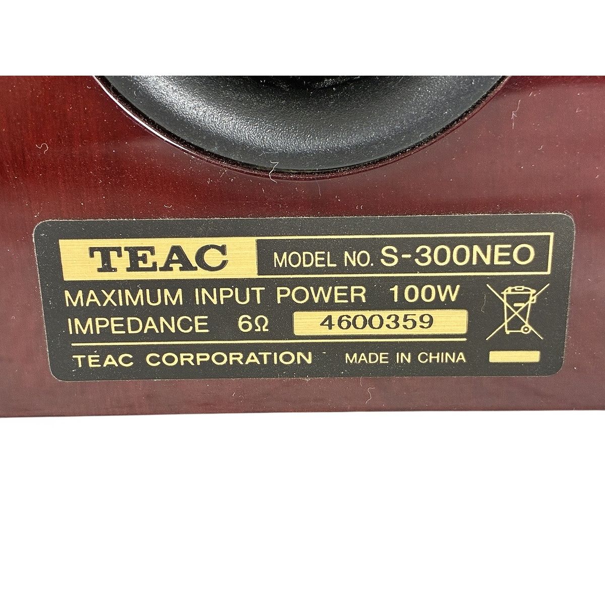  TEAC S 300 NEO スピーカー ペア 音響機材 スパイク付き オーディオ ティアック スピーカー スピーカー ウーファー