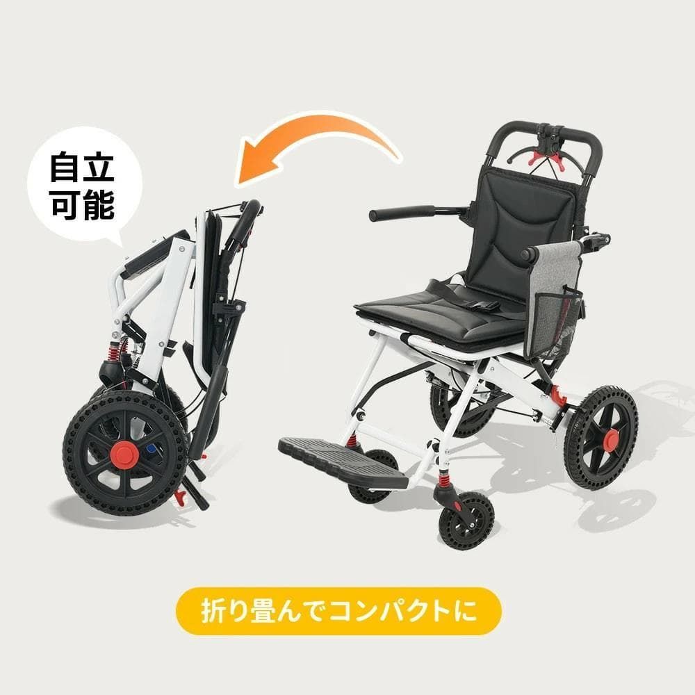訳あり新品　車椅子 アルミ製 軽量 介助用 コンパクト介護用品1383-170 訳あり新品 車椅子 アルミ製 軽量 介助用 コンパクト介護用品1383-170