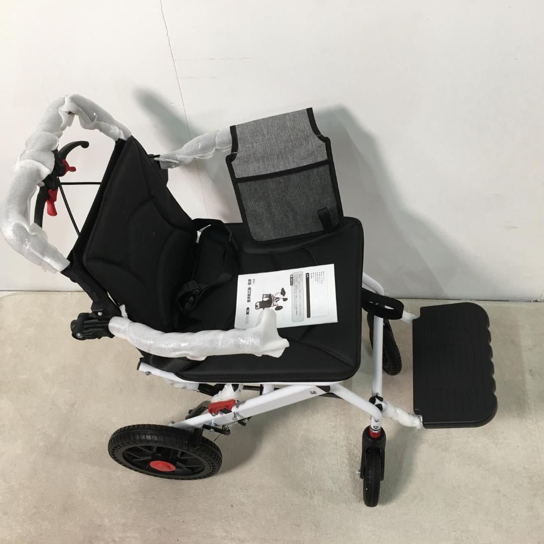 訳あり新品 車椅子 アルミ製 軽量 介助用 コンパクト介護用品1383-170