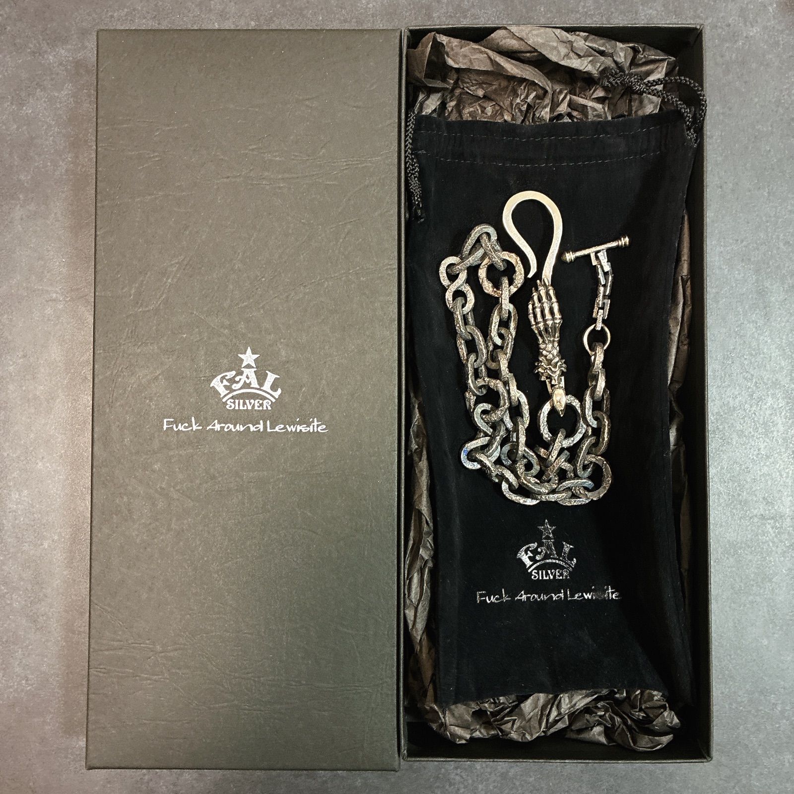 F A L エフエーエル デスパレート ウォレットチェーン Lサイズ シルバー 925