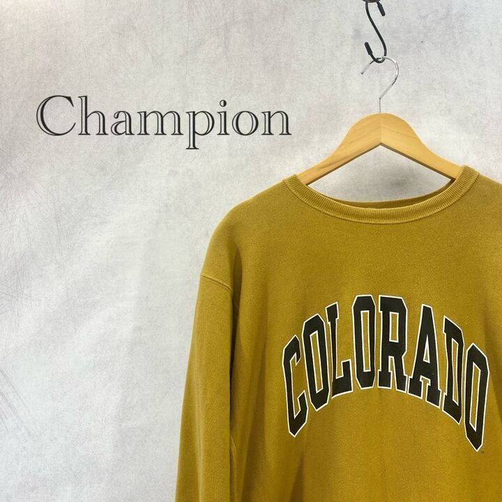 90s USA製 刺繍タグ Champion REVERSE WEAVE スウェット トレーナー