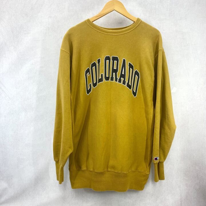 90s USA製 刺繍タグ Champion REVERSE WEAVE スウェット トレーナー