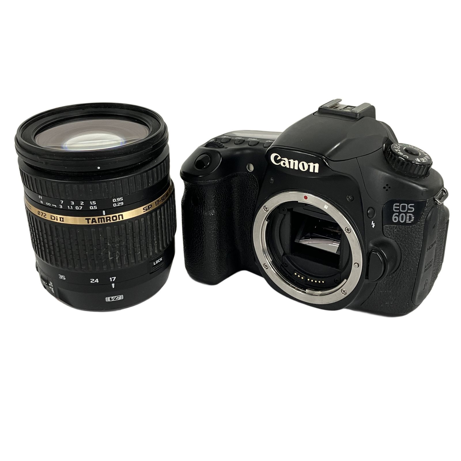 CANON キャノン EOS 60 D デジタル一眼レフ カメラ TAMRON SP 17 50 mm F 2 8 Di II レンズセット