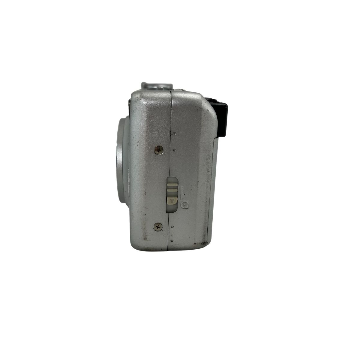 シルバー コンパクトフィルムカメラ