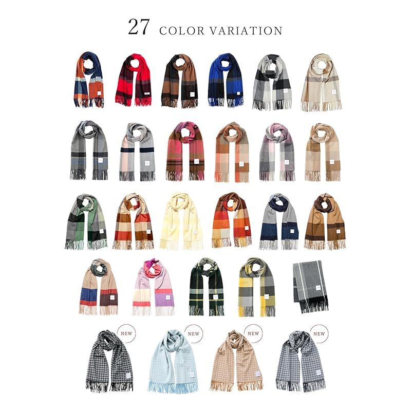 ネイビー×オレンジ カシミヤ