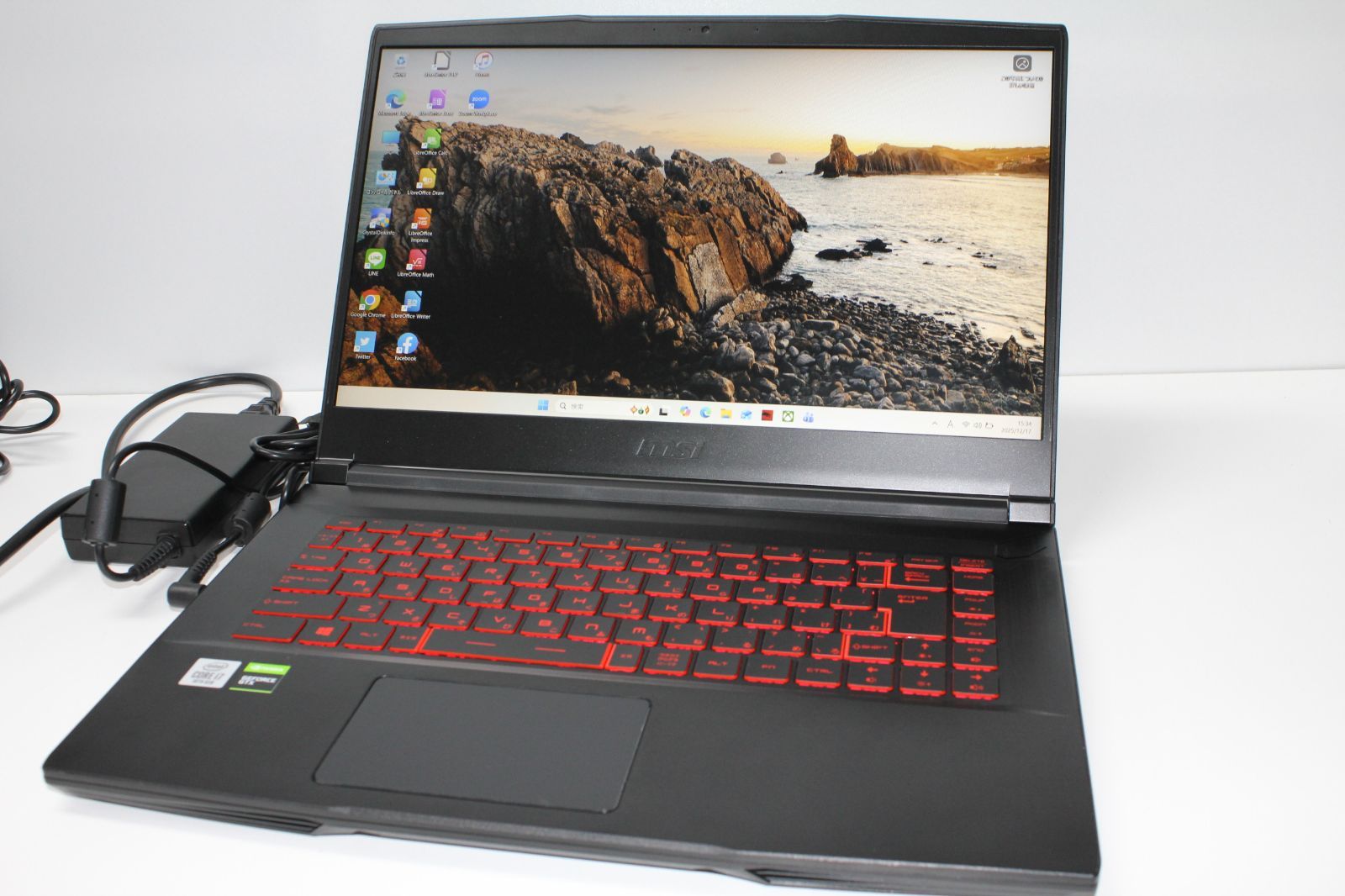 中古ノートPC】msi〈GF63 Thin〉Intel Coe i7/SSD256GB+HDD1TB/メモリ 