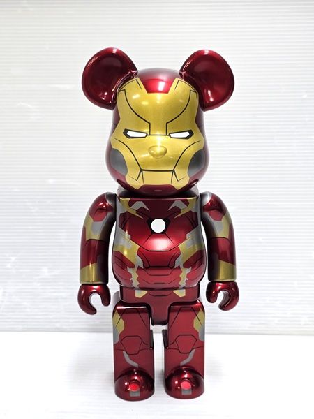 品 メディコムトイ MEDICOM TOY ベアブリック BE BRICK MARVEL STUDIOS HAPPYくじ SP賞 400％ IRON MAN アイアンマン フィギュア YR-19646