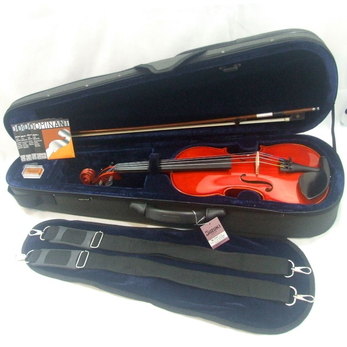 スズキバイオリン No 540 4 虎杢 セット SUZUKI弓 SUZUKIケース ドミナント 520 定価 33万円