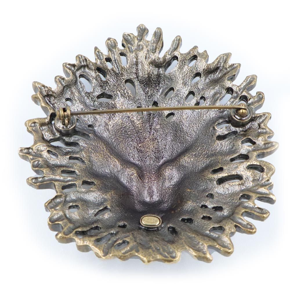 シャネル ココマーク ライオン ブローチ メタル ゴールド 箱付 CHANEL