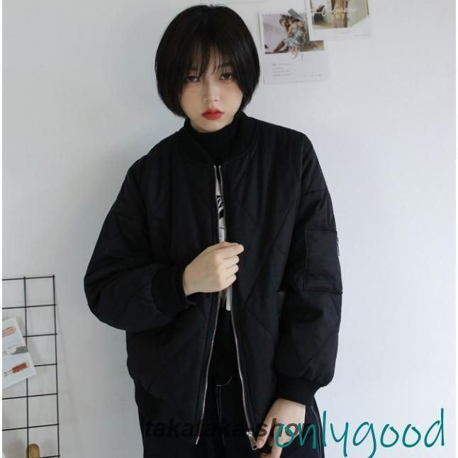 シンプル キルティングコート