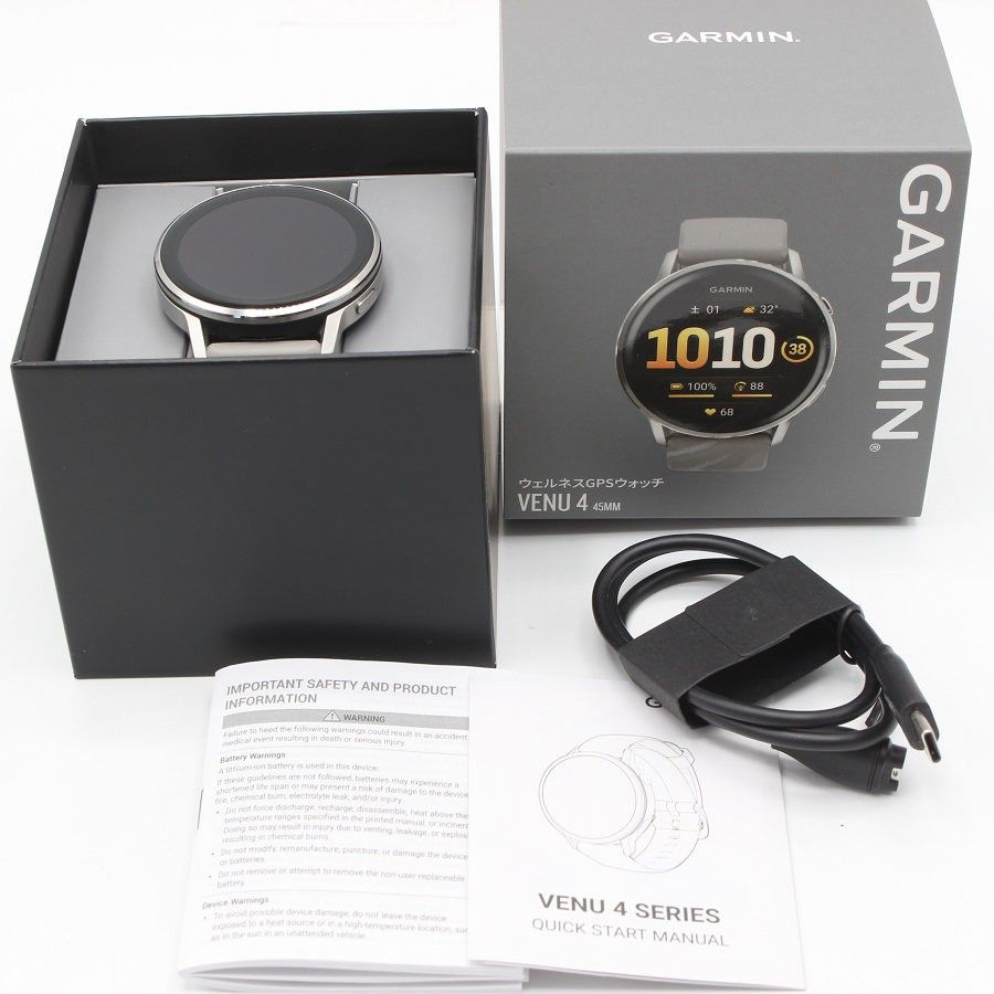 GARMIN Venu 4 45 mm 010 03014 31 Silver Gray スマートウォッチ ガーミン ヴェニュー 本体