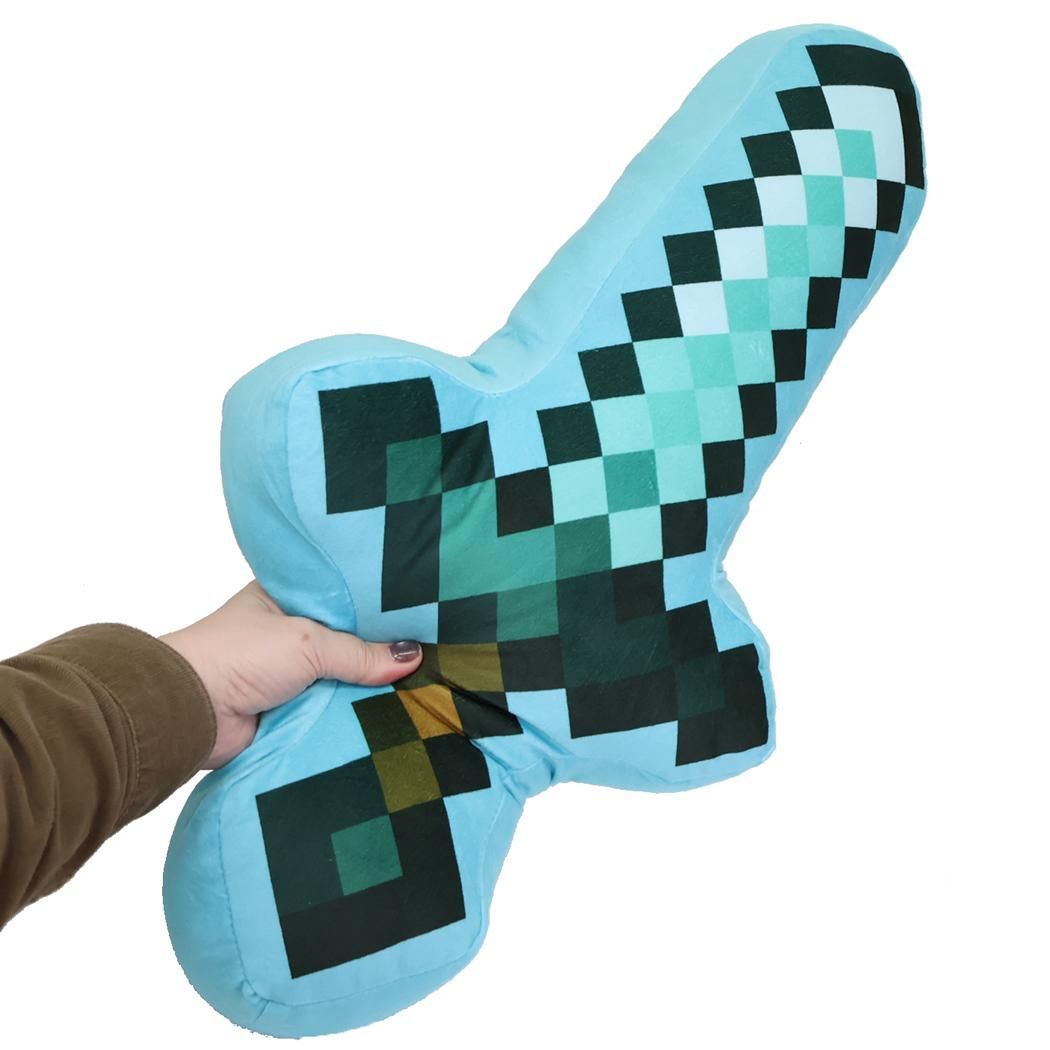 マインクラフト クッション ダイカットクッション ダイヤモンドの剣