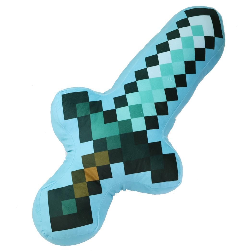 マインクラフト クッション ダイカットクッション ダイヤモンドの剣