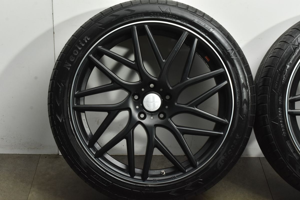  CR V ハリアー アルファード などに マイスター キャンティ 20 in 8 5 J 52 PCD 114 3 ネオリン ネオスポーツ 245 45 R RAV 4 20インチ タイヤ ホイールセット