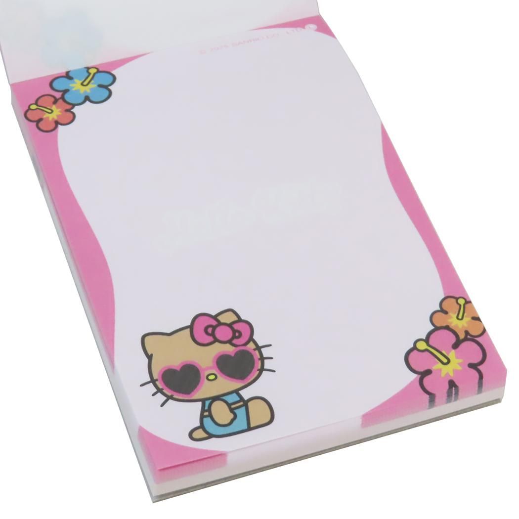 メール便】ハローキティ メモ帳 ミニミニメモ 日焼けデザイン HIBISCUS