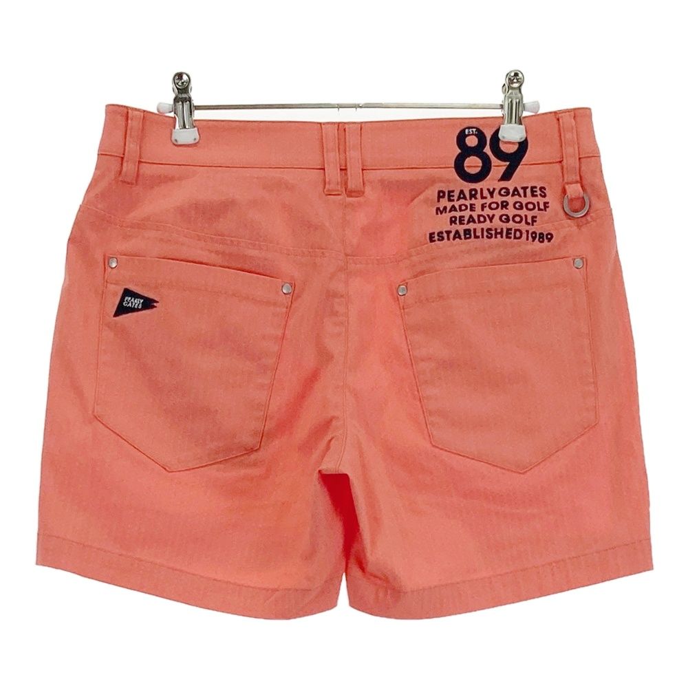 サイズ 1 PEARLY GATES パーリーゲイツ ショートパンツ 総柄 オレンジ系 ゴルフウェア レディース ストスト