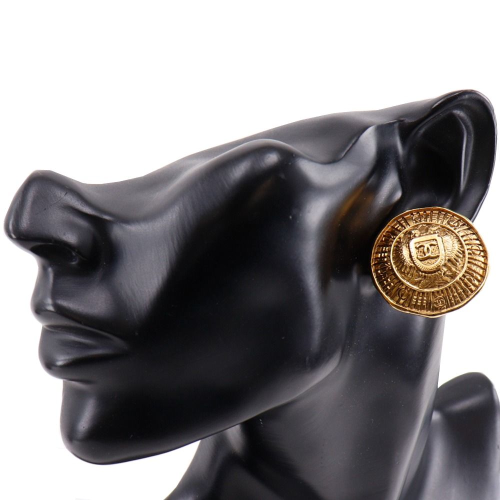 CHANEL シャネル 31 RUE CAMBON カンボン ヴィンテージ 金メッキ レディース 23.0 g イヤリング
