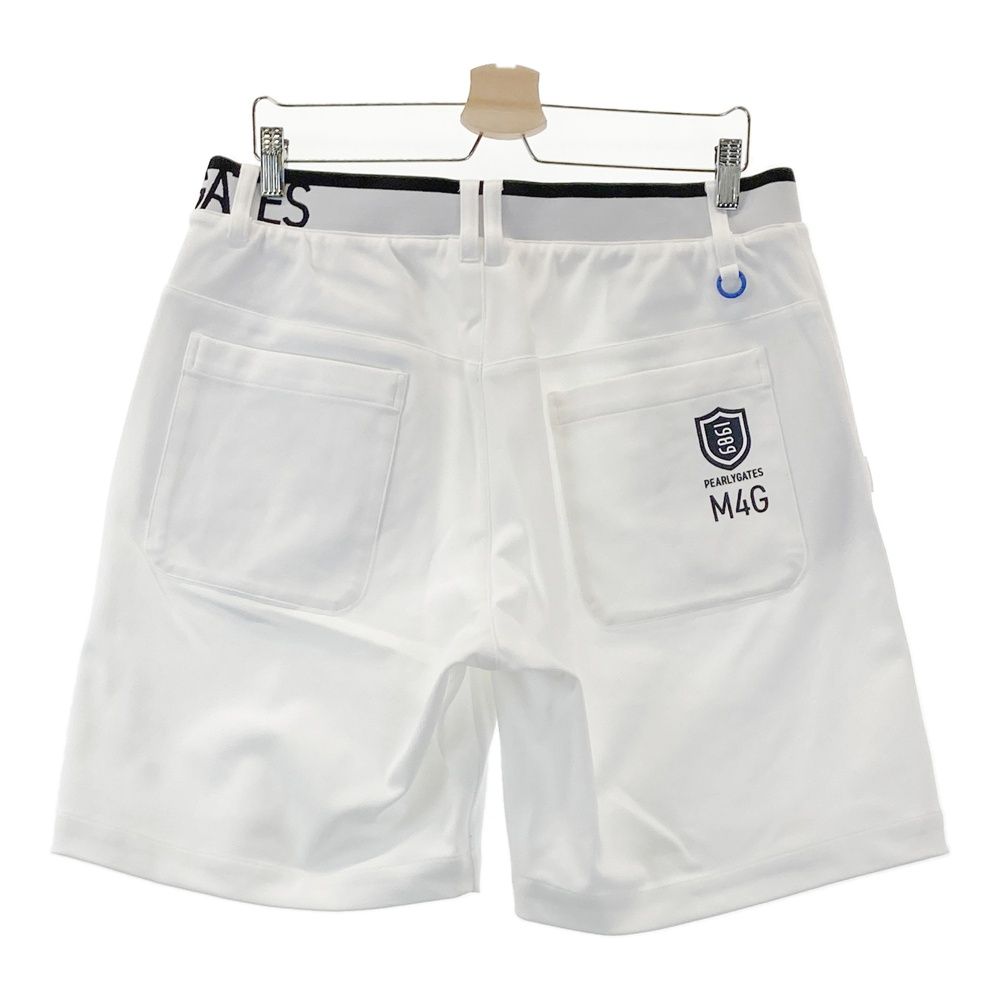 サイズ 6 PEARLY GATES パーリーゲイツ モデル ストレッチハーフパンツ ホワイト系 ゴルフウェア メンズ ストスト