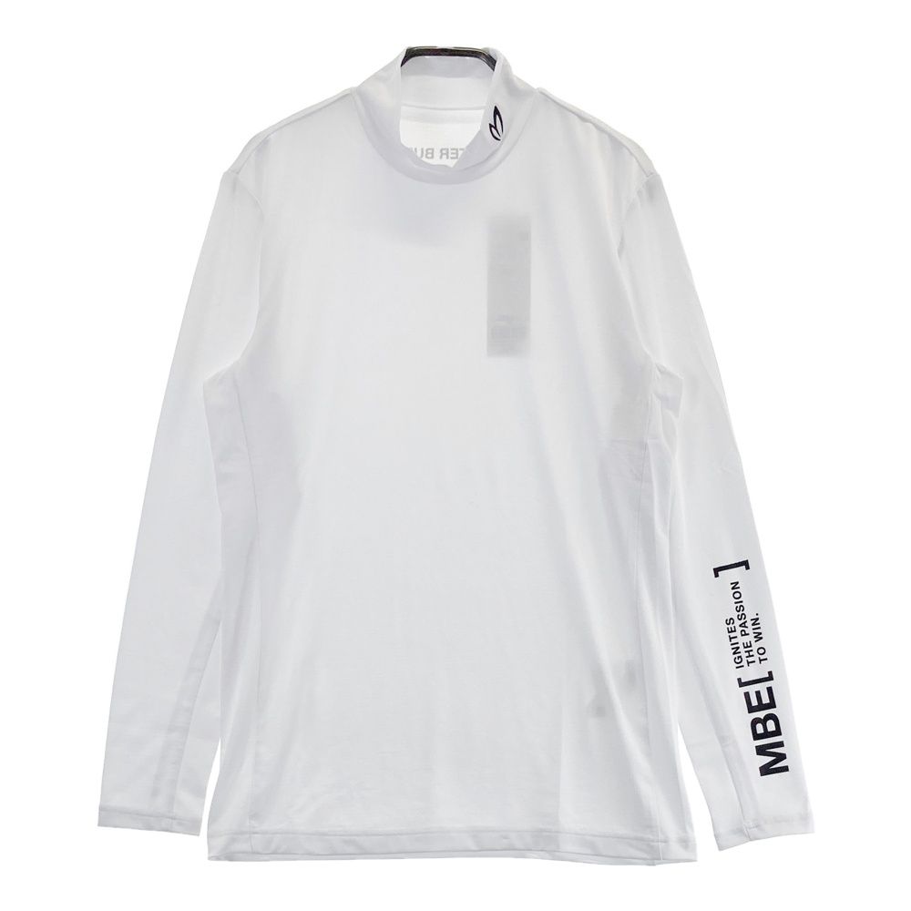 サイズ 5 MASTER BUNNY EDITION マスターバニーエディション モデル ハイネック 長袖Tシャツ メッシュ ホワイト系 ゴルフウェア メンズ ストスト