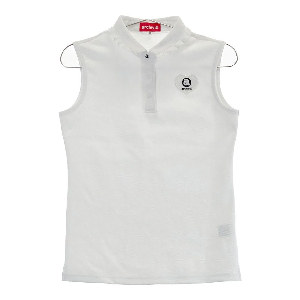 サイズ：36 ARCHIVIO アルチビオ 2023年モデル ノースリーブポロシャツ