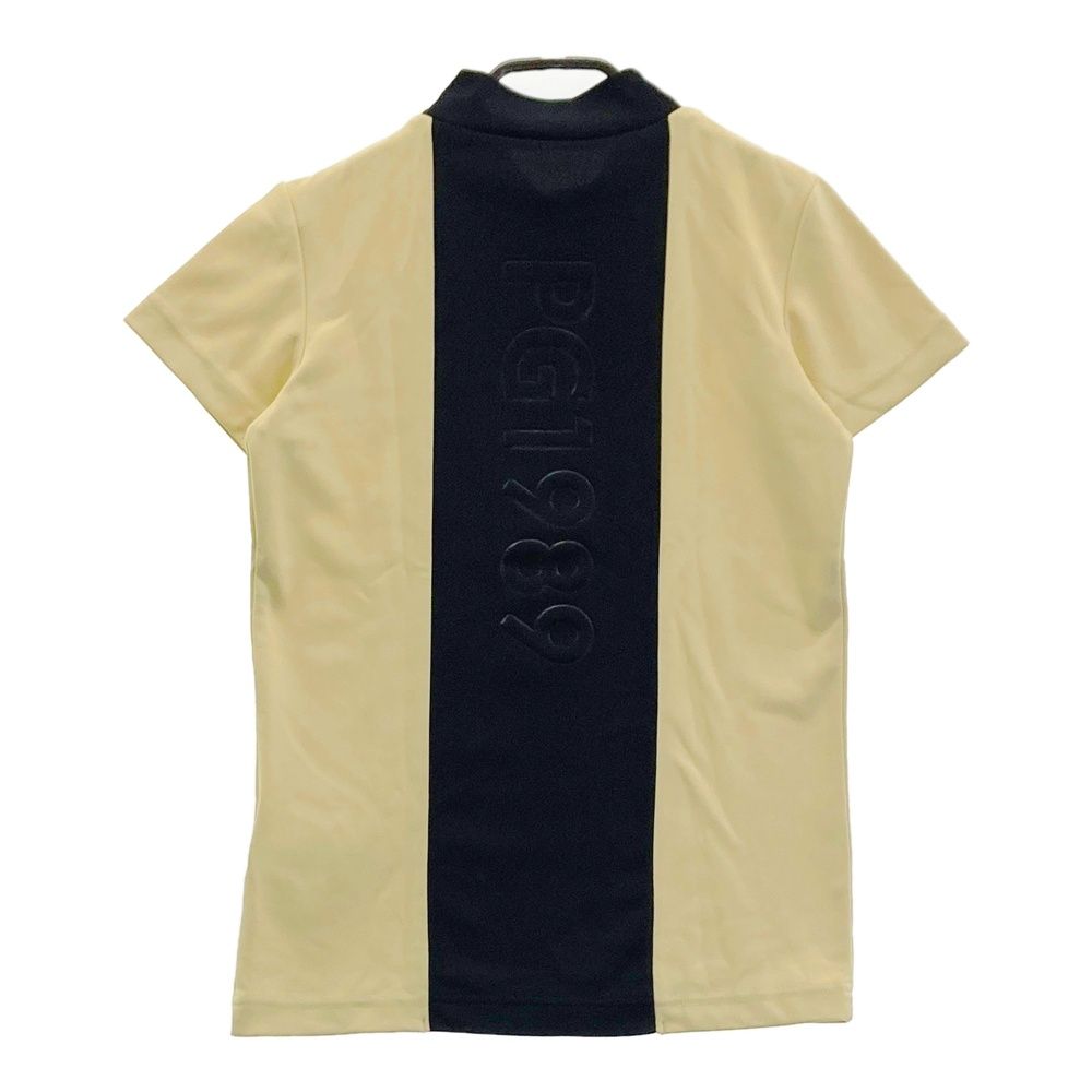 サイズ 0 PEARLY GATES パーリーゲイツ 半袖ハイネックTシャツ イエロー系 ゴルフウェア レディース ストスト