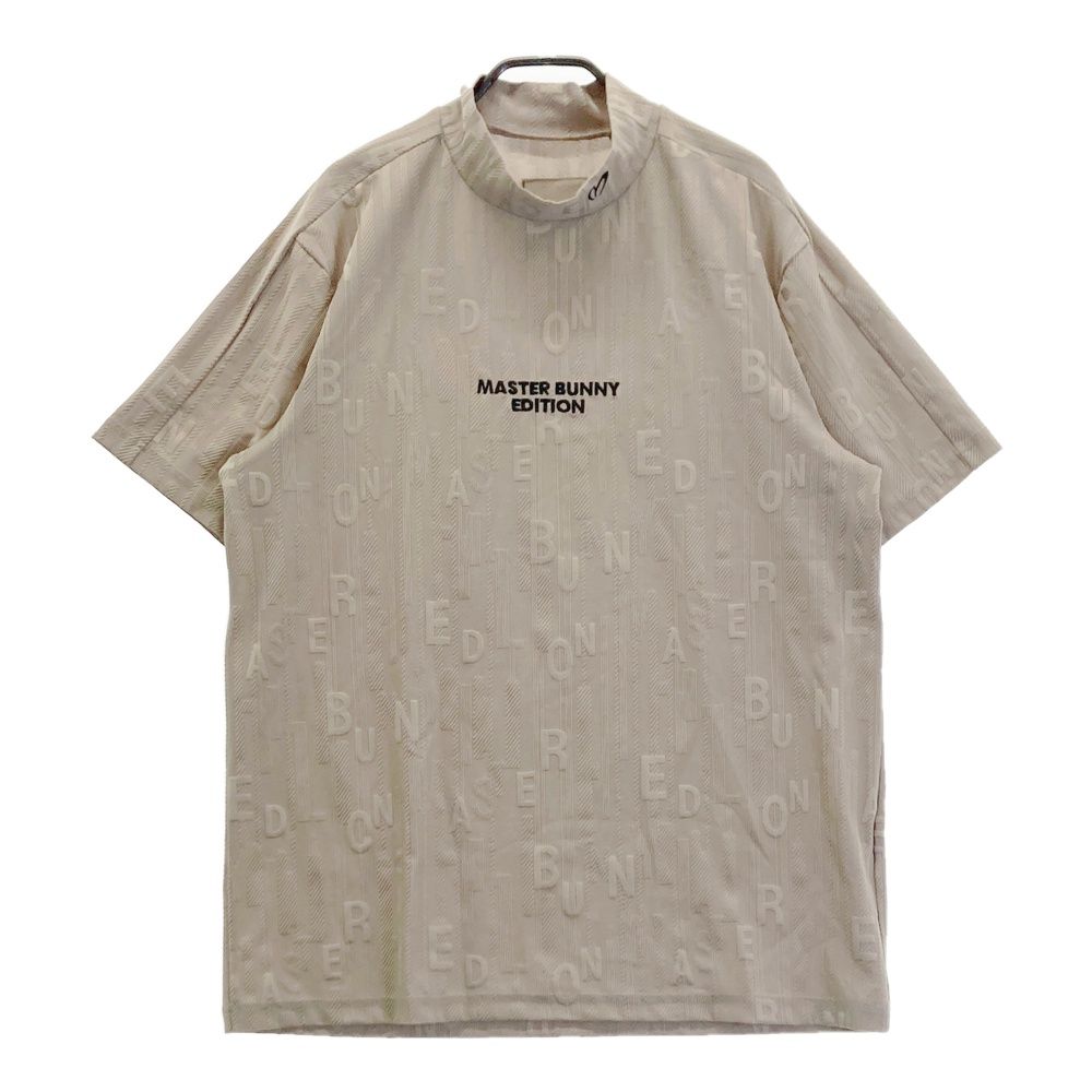 サイズ 6 MASTER BUNNY EDITION マスターバニーエディション 半袖ハイネックTシャツ グレー系 ゴルフウェア メンズ ストスト