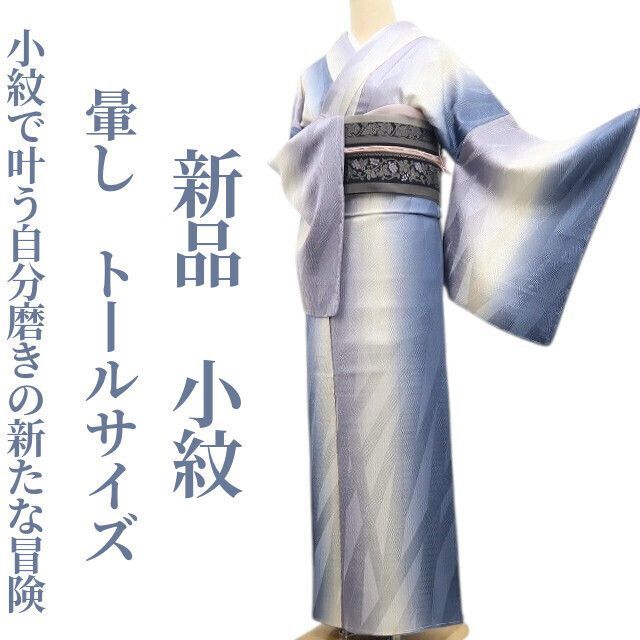 ❁tomihisa❁新品 暈し 着物 正絹“小紋で叶う自分磨きの新たな冒険