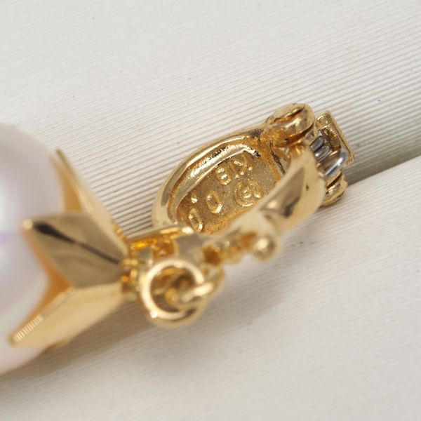  TASAKI タサキ ペンダントトップ 真珠 8.2 mm ダイヤ ダイヤモンド 0.01 ct K 18 YG 182750 その他 アクセサリー