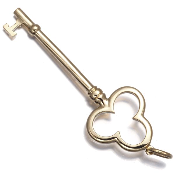 ティファニー ペンダントトップ クローバーキー K 18 YG 182398