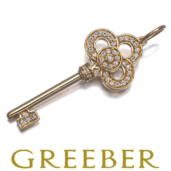 ティファニー ペンダントトップ ダイヤ ダイヤモンド クラウンキー ミニ K 18 YG 182003