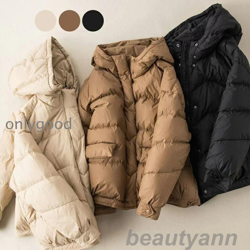 ダウン ダウンジャケット エコダウンフードブルゾンダウンジャケット ジャケット レディース カジュアル 秋 冬 きれい 軽い オ