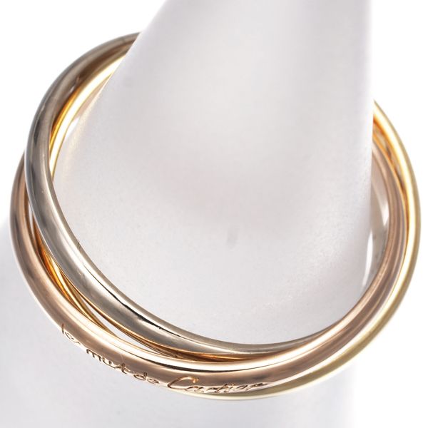 カルティエ トリニティリング スリーカラー XS 47号 K18YG/WG/PG