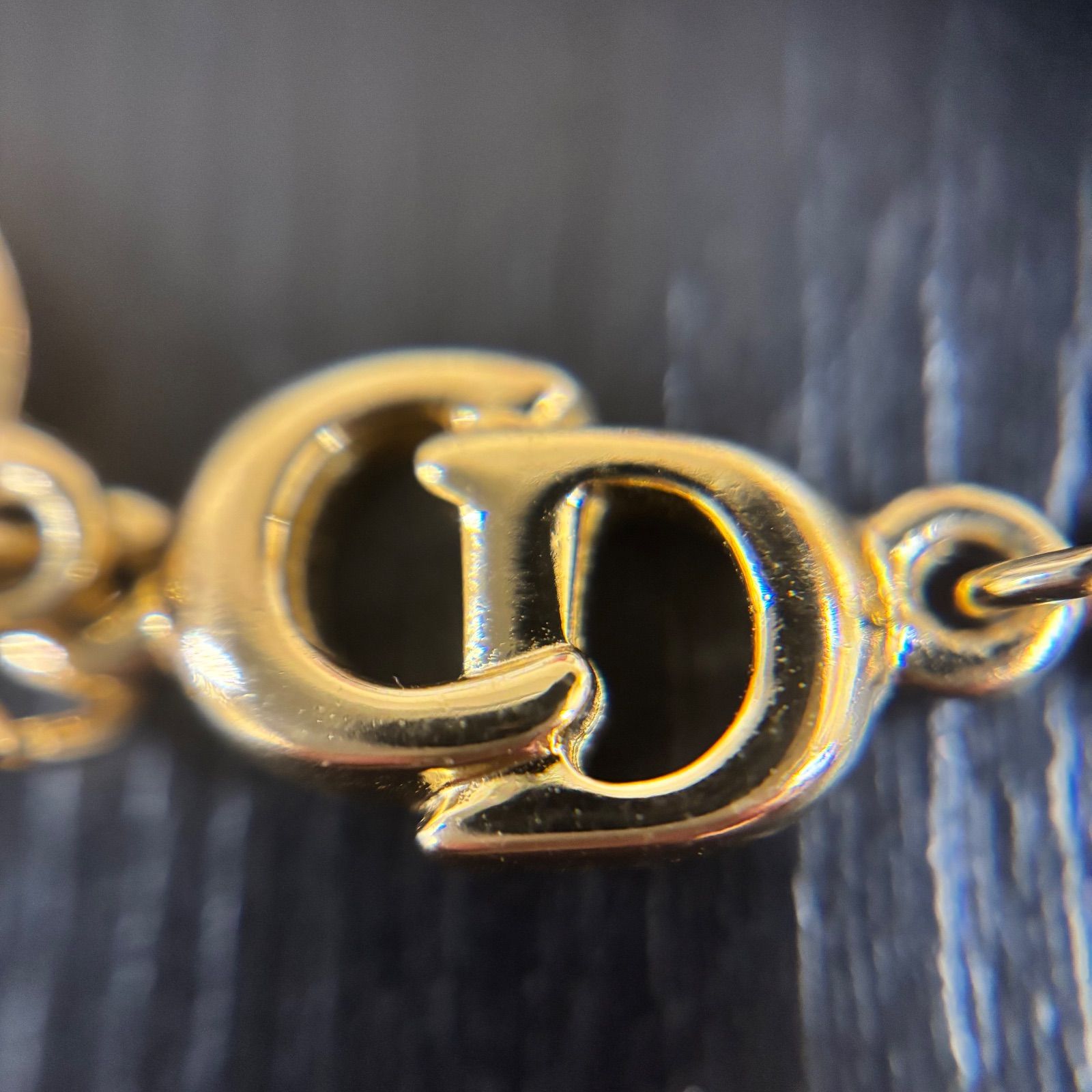 ◼︎ 美品 Dior ブレスレット CDロゴ ゴールド金具 刻印有り - メルカリ