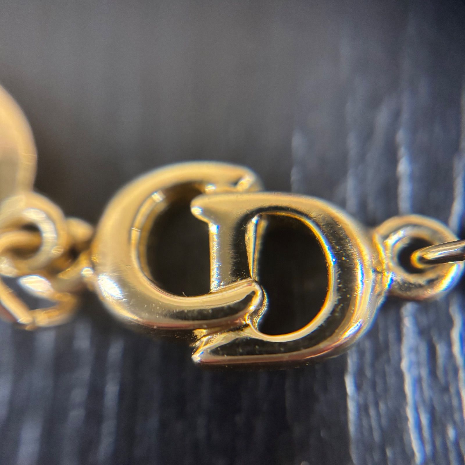 ◼︎ 美品 Dior ブレスレット CDロゴ ゴールド金具 刻印有り - メルカリ