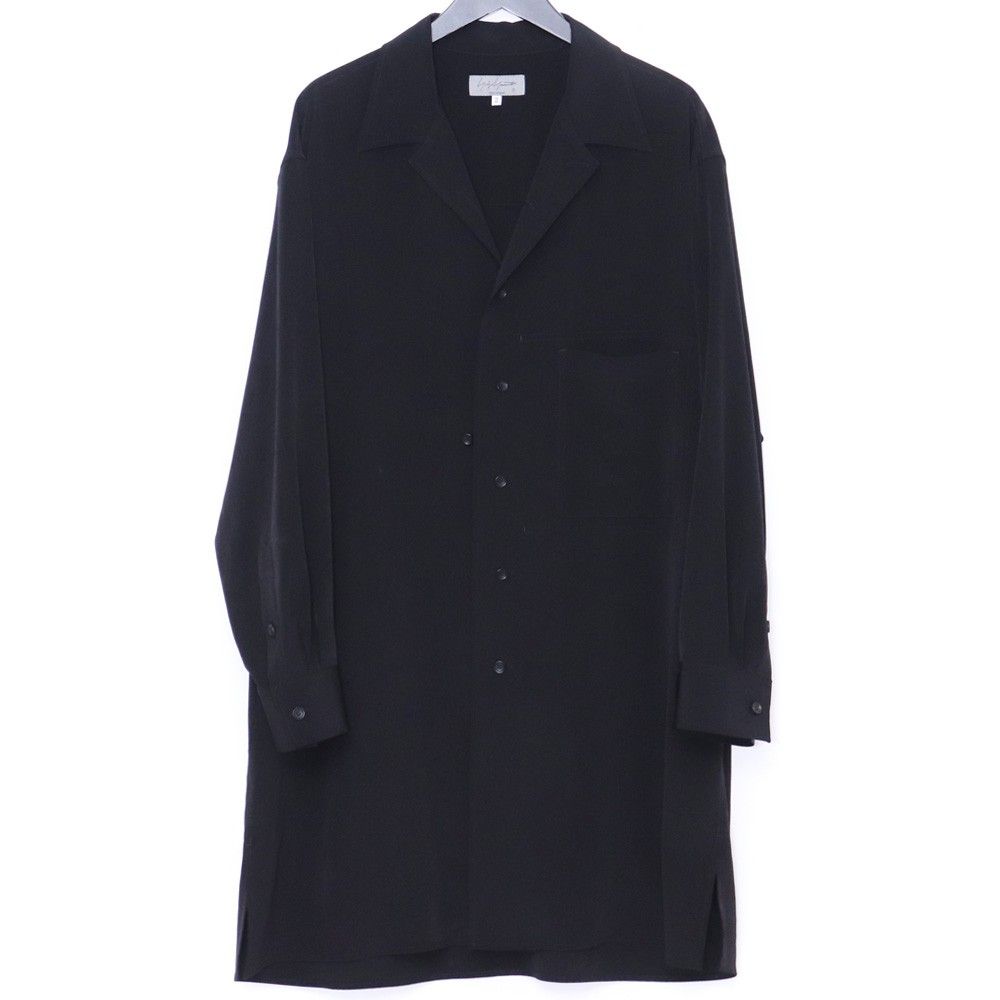 YOHJI YAMAMOTO T/P スタンドカラー シャツコート サイズ2 ブラック HZ