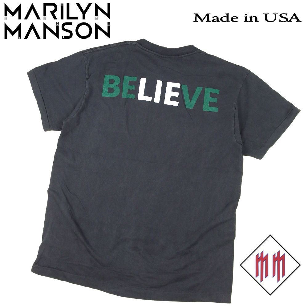 356 MARILYN MANSON マリリンマンソン Tシャツ ブラック Lサイズ 美品