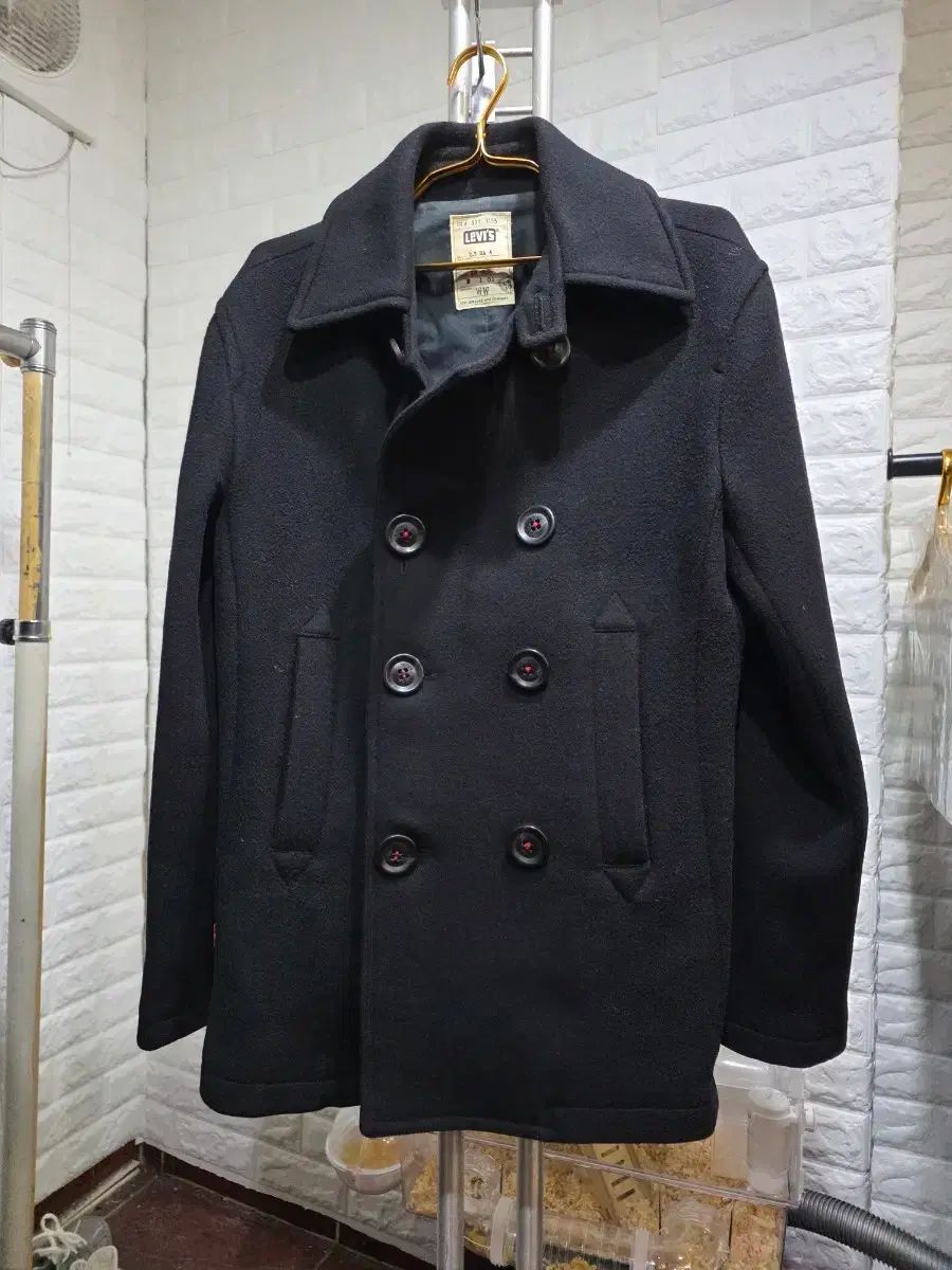 リーバイス ブラック ピーコート メンズ コート