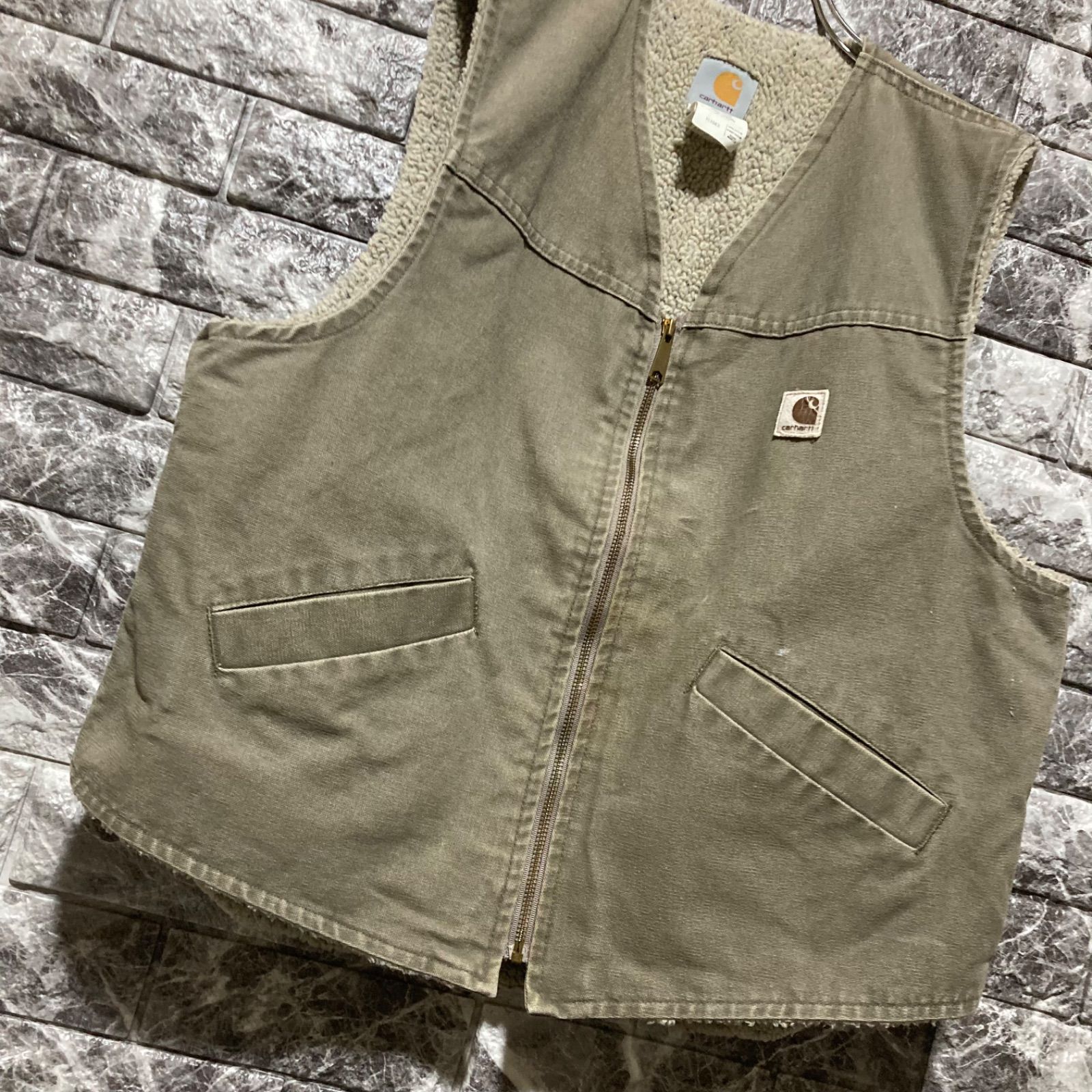 CARHARTT ボア ベストL USA製カーハート VEST ボアベスト CARHARTT ボア ベスト L USA製 カーハート VEST ボアベスト ⑤ - メルカリ