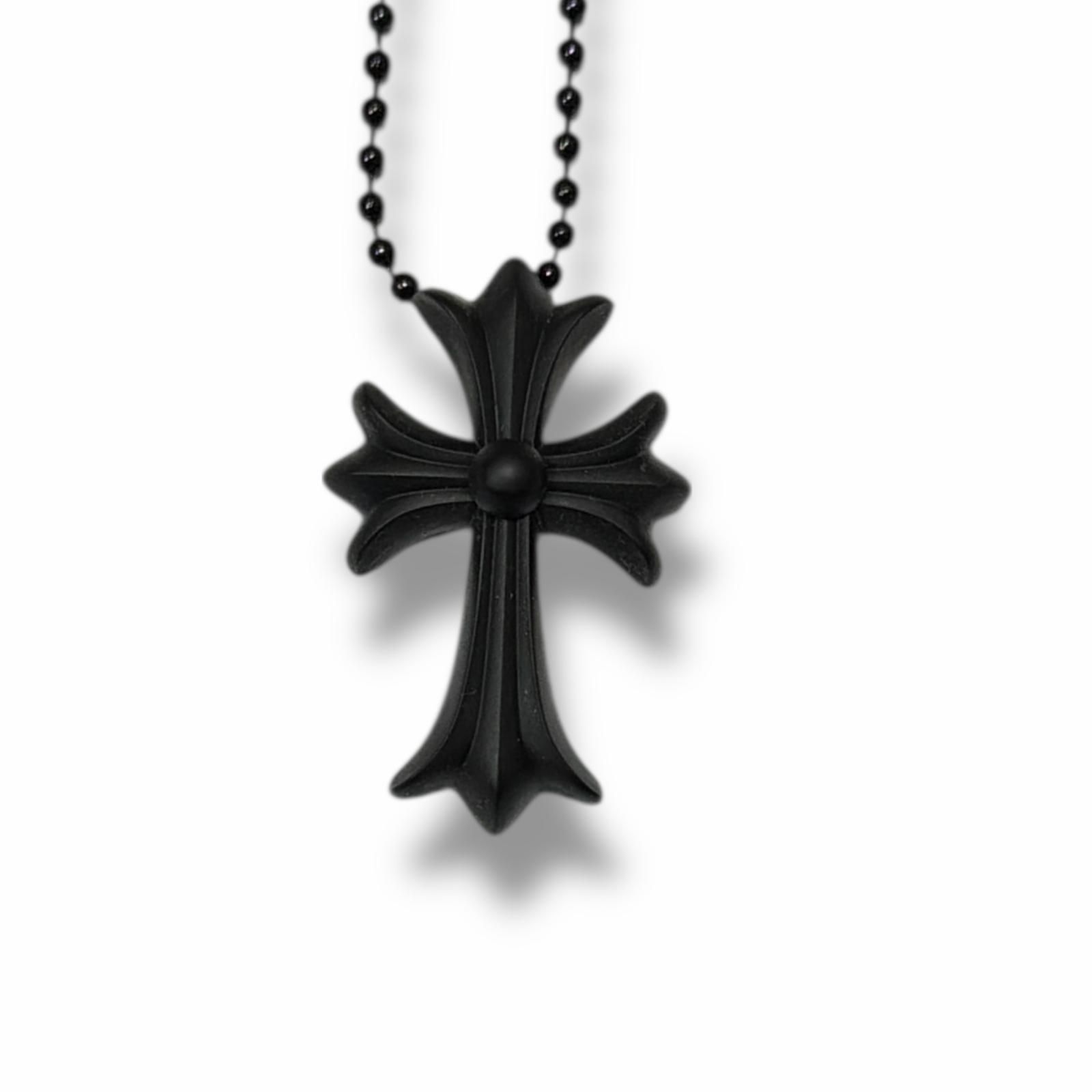 アクセサリー Chrome Hearts Rubber Small CH Cross 未使用 CHROME HEARTS Rubber Small CH Cross Silicon Necklace CH