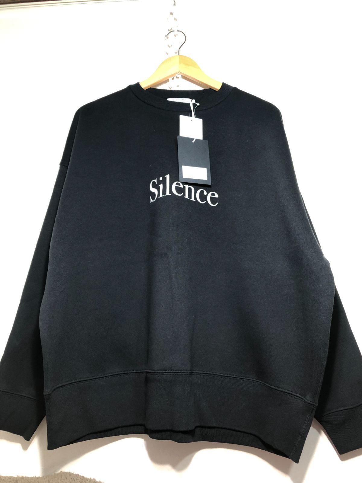 042171 POET MEETS DUBWISE SILENCE Oversized Sweat スウェット L ブラック トレーナー PARBS-0523 ポエットミーツダブワイズ