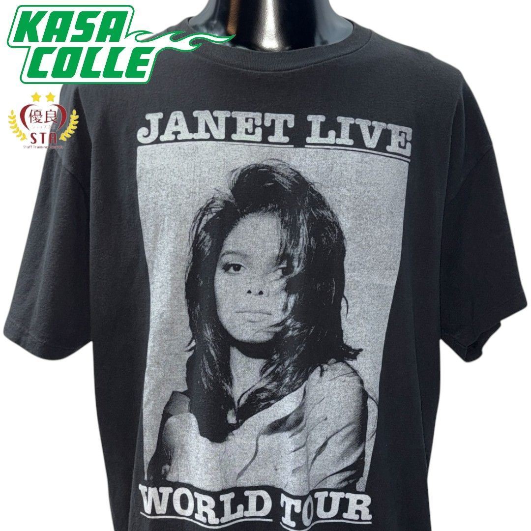 希少 ジャネットジャクソン 1999 ワールドツアー Tシャツ L 美品 JANET JACKSON】ジャネット・ジャクソン “JANET LIVE WORLD TOUR” 90's