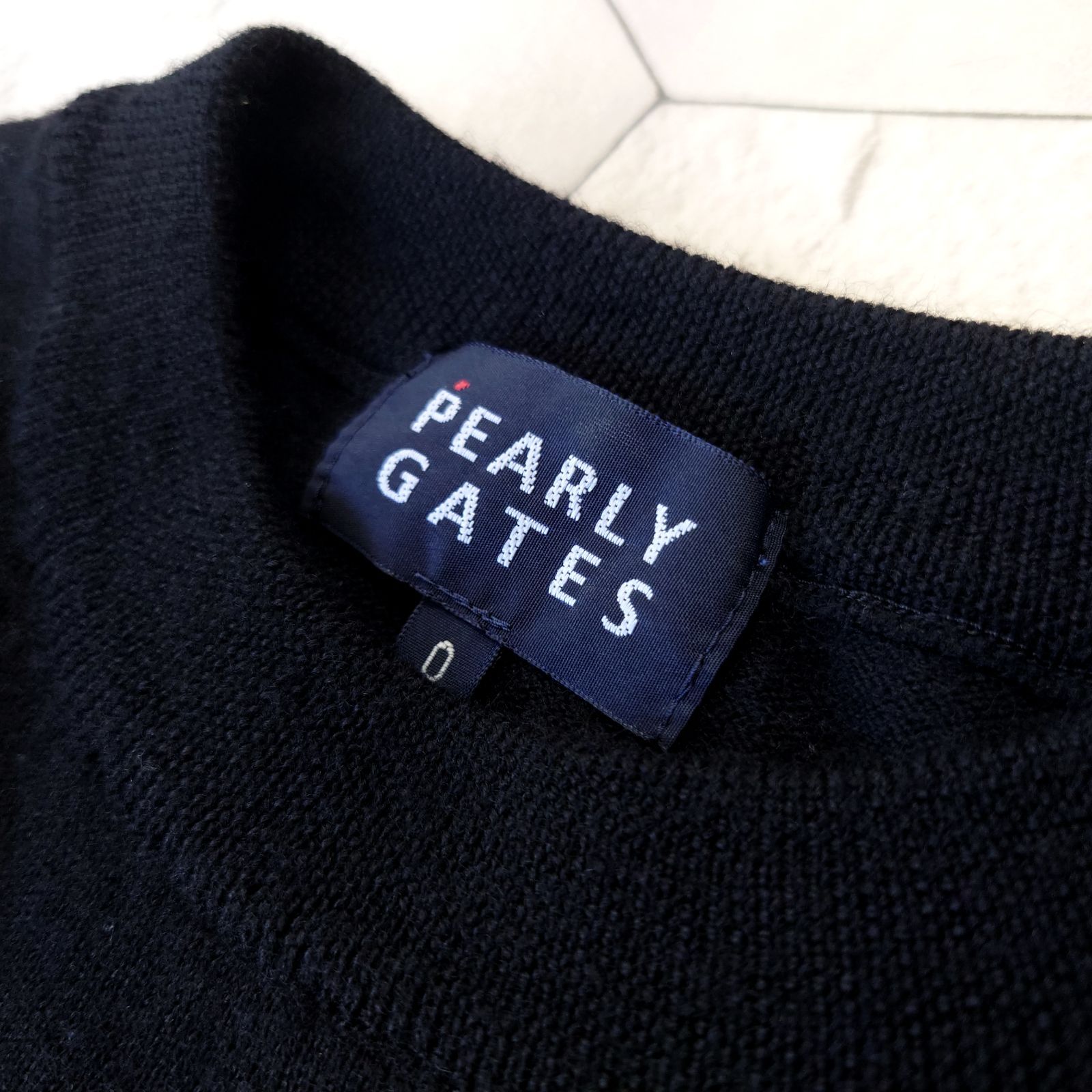 美品 PEARLY GATES ニット マルチロゴ ブラック レディース - メルカリ