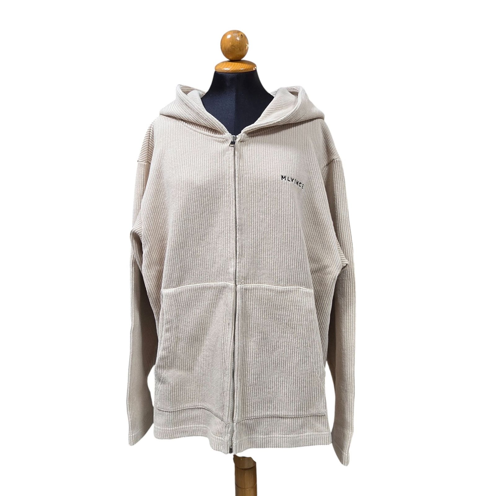 ◇ MLVINCE メルヴィンス KNIT ZIP HOODY ニット パーカー ショート