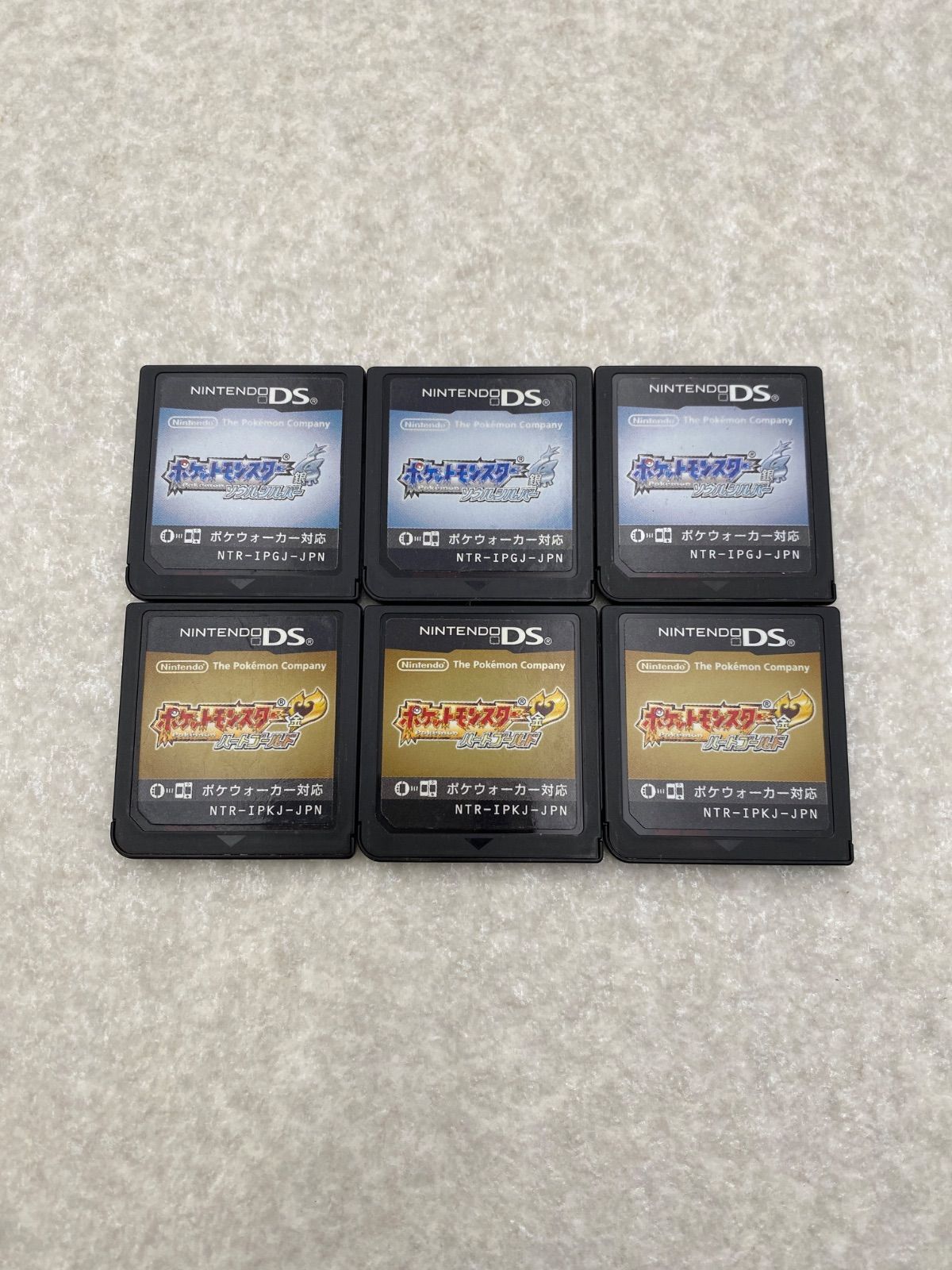 ポケットモンスター ハートゴールド ソウルシルバー 動作品 ニンテンドーDS ソフトのみ6点
